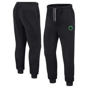 Boston Celtics NBA Basketball Joggers Black Logo Pant Medium